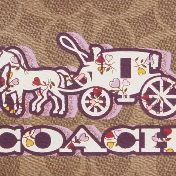 Coach Corner Zip Wristlet In
Signature Canvas With Horse And Carriage Print - Picture 3 of 7
